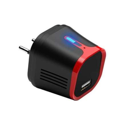 Prise secteur USB à caméra ultra HD 4K vision de nuit Wifi rouge 