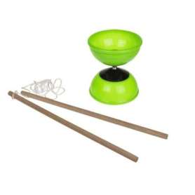 Diabolo phosphorescent avec bâtons en bois